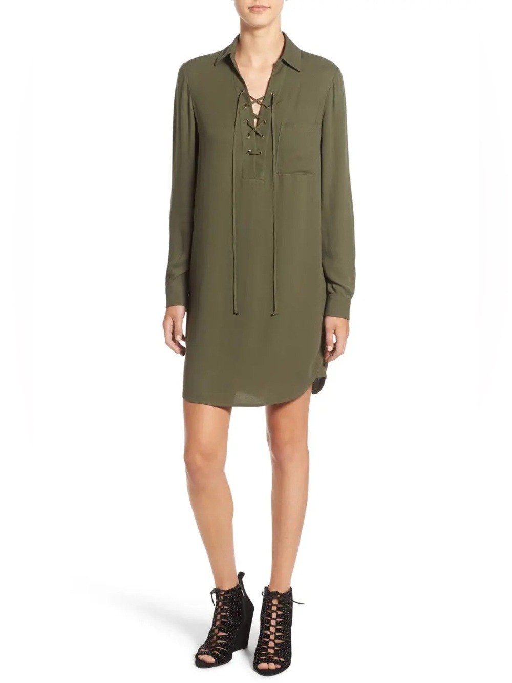 WAYF Long Sleeve Shirt Dress from Nordstrom